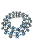 Balenciaga Blue Floral Crystal Multi Strand Necklace Fall 2008 by Nicolas Ghesquière
