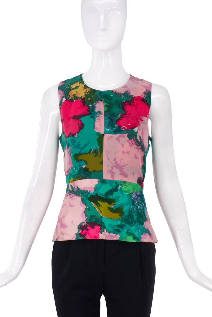 Balenciaga Floral Print Structured Top Spring Summer 2008 Collection