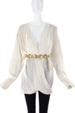Versace Massive 1990's Gold Plated Medusa Coin Belt - 11 Links