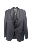 Vintage Black Tuxedo Satin Lapel Banana Republic Suit Jacket