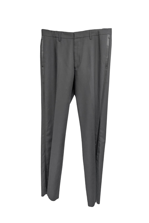 Vintage Black Satin Tuxedo Stripe Banana Republic Pants Suit
