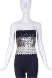 Vintage Sequin "Disco" Tube Top