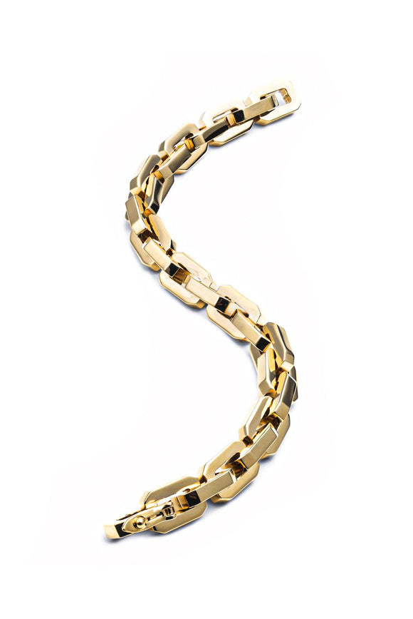 Eddie Borgo Gold Supra Chain Box Link Bracelet