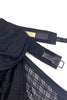 Boudicca Black "Tartan" Side Bustle Belt SS2007