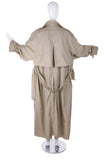 Burburry Extreme Oversize Classic Trench Coat with Raw Edges
