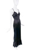 Roberto Cavalli Black Silk Stretch Fish Tail Slip Dress Gown