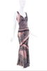 Roberto Cavalli Pink & Brown Giraffe Print Skirt Runway 2003/2004