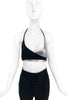 Paco Rabanne Style Chainmail Silver Black Bikini Top