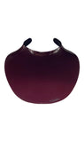 Chanel Maroon Resin Lucite Breast Plate Bib Fall 2007