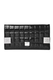 Chanel Black Patent Leather Chocolate Bar Chain Quilted Clutch with Chain Strap SS2001