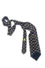 Chanel Tie with Gold Crown Print