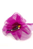 Chanel Silk Magenta Chiffon Camellia Broach