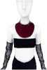 Chanel Maroon Resin Lucite Breast Plate Bib Fall 2007