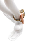 Chanel Gold and Diamond Ring with Rose Quartz Circle