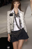 Chanel Multi Chain Necklace with Embedded CC Logos and Black Glass Balls