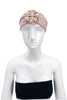 Chanel Pink Tweed Headband with Chain Link Detail