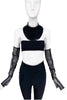 Chanel Black Resin Breast Plate Bib FW2007