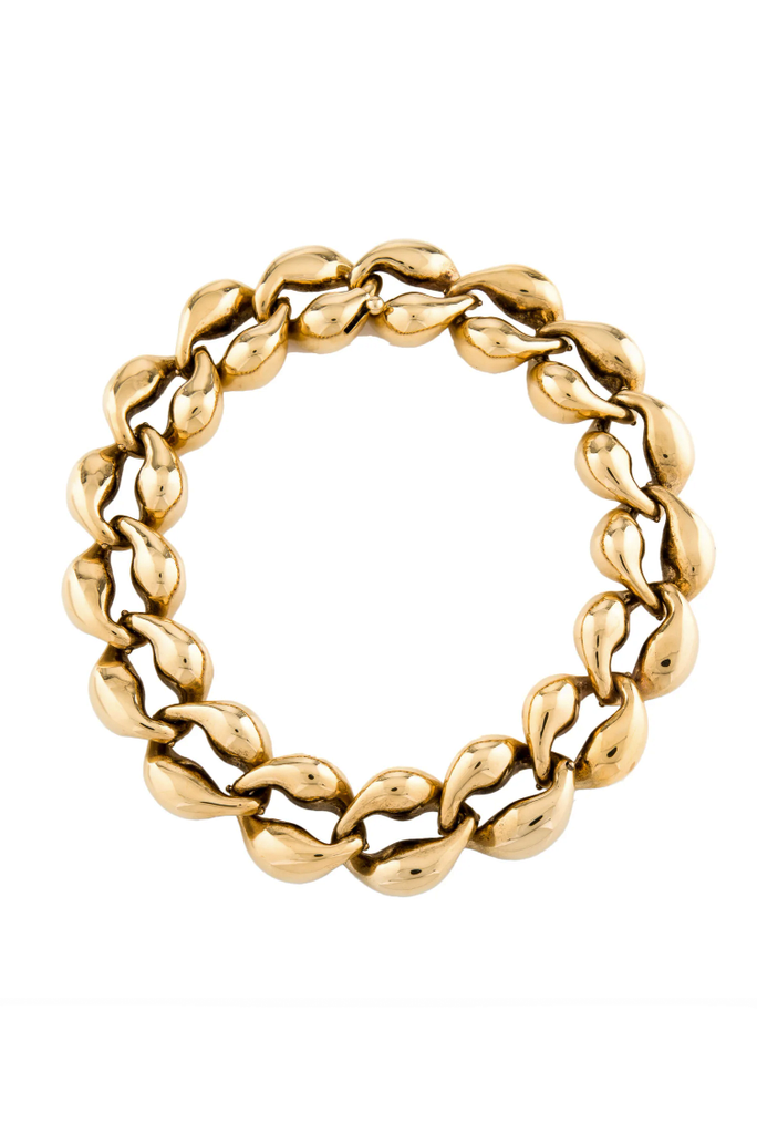 Chloé "Trudie" Gold Link Choker Necklace SS2021