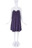 Chloé Aubergine Strapless Bubble Dress