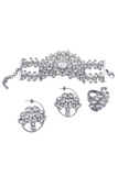 Christian Dior by John Galliano Silver Crystal Hoop Earrings with matching Bracelet & Ring