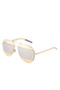 Dior Gold and Mirror Two Tone Aviator Sunglasses