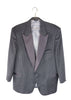 Christian Dior Monsieur Gray Pinstripe Satin Lapel Blazer