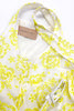 Christopher Kane White and Neon Yellow Eyelet Lace Dress
