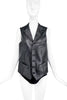 Comme des Garçons Black Leather Suit Vest