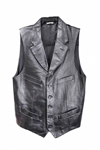 Comme des Garçons Black Leather Suit Vest