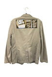 Comme des Garçons Light Taupe Canvas "End of Days" Canvas Blazer Jacket