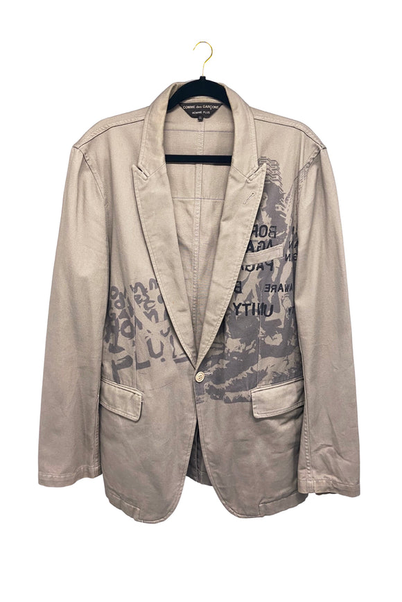 Comme des Garçons Light Taupe Canvas 