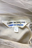 Comme des Garçons Tulle and Silk Longe Sleeves Blouse