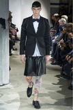 Comme des Garcons Homme Plus Black Slashed Cut Out Blazer Jacket Fall winter 2015