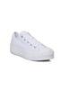 White Canvas Platform Converse