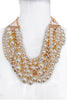 Courrèges Pearl Diamond Gold Necklace Choker
