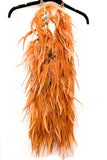 Courrèges Body Chain Top with Orange Feathers
