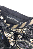Louis Féraud Bead and Sequin Bustier Hi-Low Gown Dress
