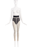 Gigi K. Designer Ivory Crochet Fishnet Thigh Highs & Legging Tights
