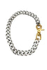 CRUIZE "REMY" Silver Heavy Duty Massive Chain Gold Industrial Lobster Clasp
