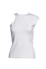 Cushnie White Asymmetric Arm Hole Cut Out Tank Top