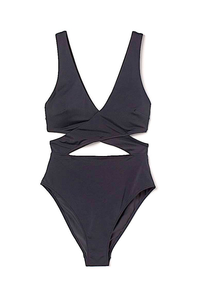 Vintage Black Cut Out Bathing Suit