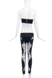 Nasir Mazhar Black Cut Out Bondage Lace Up Runway Pants