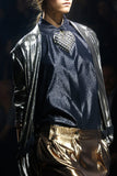 Lanvin Gold Caged Heart Crystal Diamond Necklace SS2014