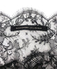 Alessandro Dell'Acqua Black Lace and Chiffon Negligee Dress