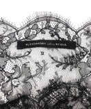 Alessandro Dell'Acqua Black Lace and Chiffon Negligee Dress