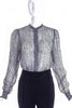 Dries van Noten Sheer Animal print with Lurex Blouse - BOUTIQUE PURCHASE PRICE