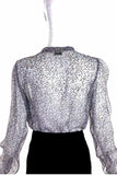 Dries van Noten Sheer Animal print with Lurex Blouse - BOUTIQUE PURCHASE PRICE