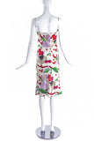 John Galliano Cherry Printed Silk Dress FW2003 SOLD