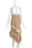 John Galliano Beige Tan Negligee Style Top and Skirt Set - BOUTIQUE PURCHASE PRICE