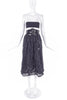 Valentino Night Black Lace Skirt with Black Sequin Corset Belt - BOUTIQUE PURCHASE PRICE